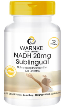 NADH 20mg sublingual Tabletten, vegan 120 Tabletten