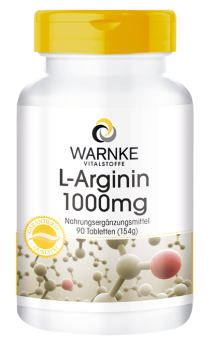 L-Arginin 1000mg - 90 Tabletten, vegi
