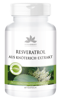 Resveratrol 500mg aus Knöterich-Extrakt, vegan (60 Kapseln)