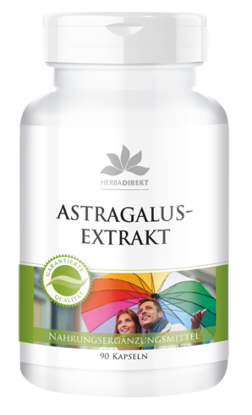Astragalus-Extrakt 400mg aus 1600mg Astragalus, vegan 90 Kapseln