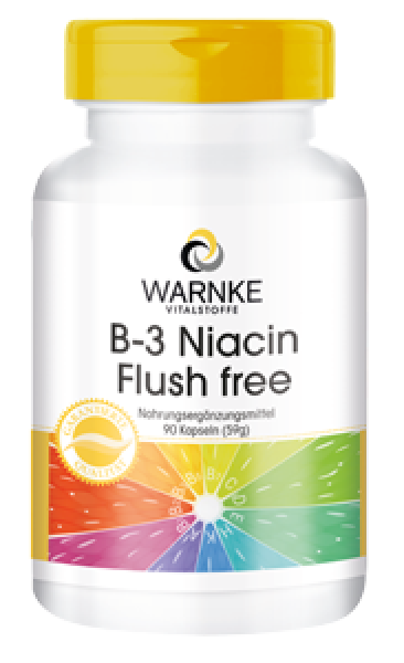 B3 Niacin Flush Free, 400mg Niacin, ohne Flush, vegan (90 Kapseln)